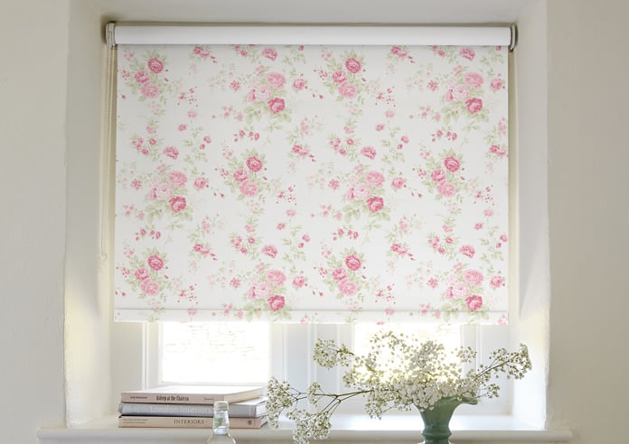 Shabby Chic by Rachel Ashwell Wildflower (Blackout), Rose - Roller Blind - Image 3